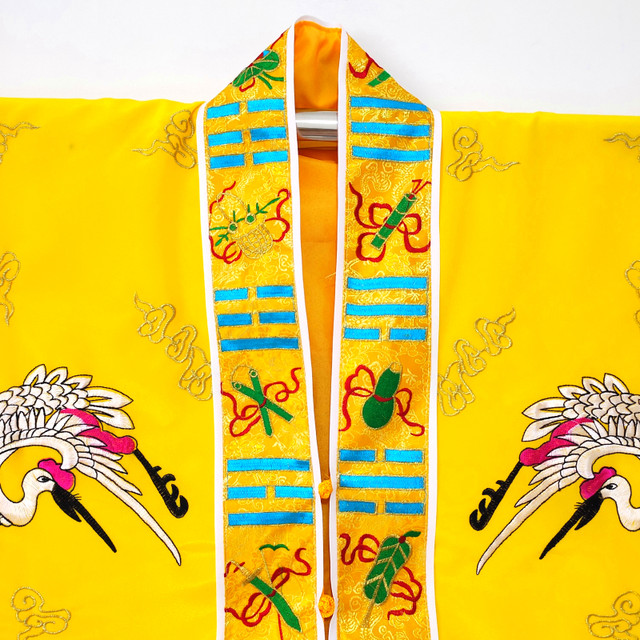 Taoist Supplies Taiwan High-Ranking Ritual Clothing Five Dragon Robe Night Altar Robe Double Dragon Robe Nine Dragon Taoist Clothing Taoist Robe Taoist Priest Outfit Set