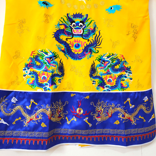 Taoist Supplies Taiwan High-Ranking Ritual Clothing Five Dragon Robe Night Altar Robe Double Dragon Robe Nine Dragon Taoist Clothing Taoist Robe Taoist Priest Outfit Set