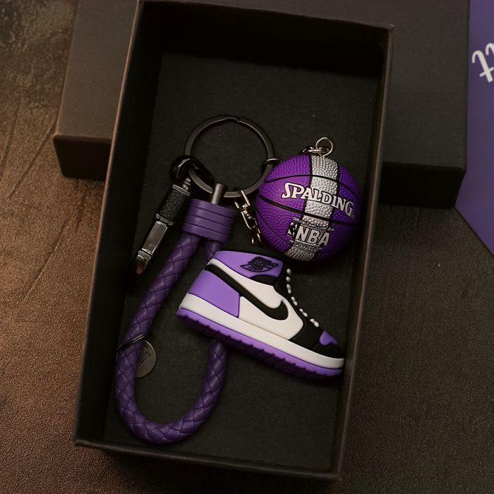 Aj Shoe Model Sneaker Keychain Personalized Creative Basketball Pendant Backpack Decoration Car Key Chain Ring Gift for Men