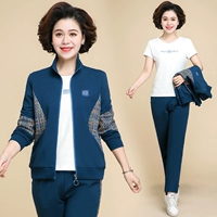 Синий лонгслив