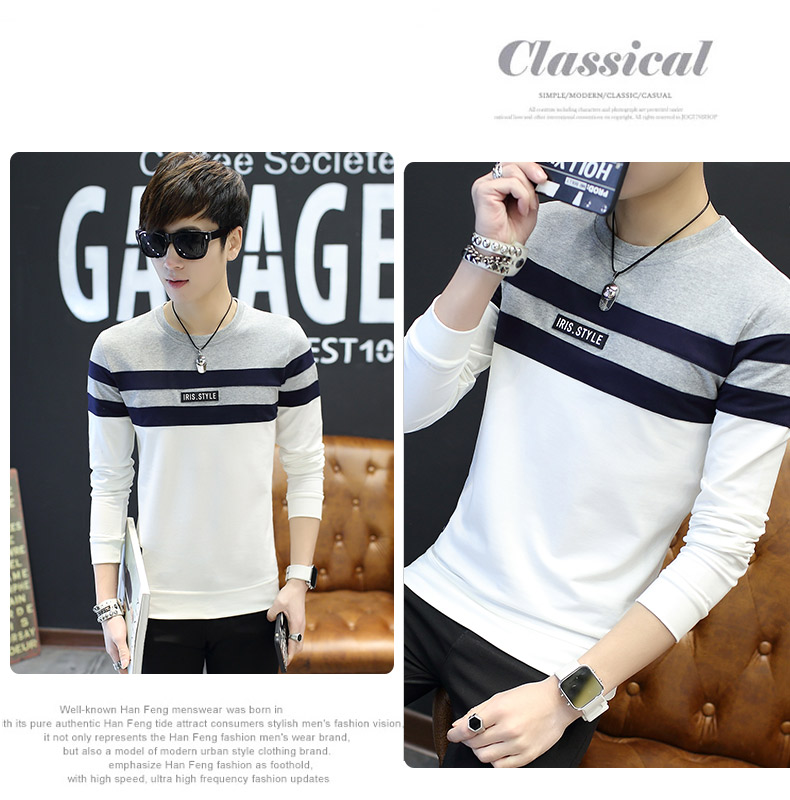 Áo thun nam tay dài polo xu hướng cotton áo thun xuân hè cổ áo sơ mi mùa thu hoang dã phiên bản Hàn Quốc của quần áo áo thun adidas