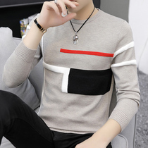 Sweater mens clothing 2021 autumn and winter new sweatshirt striped Korean version of knitwear for mens trendy personality winter clothing blouses
