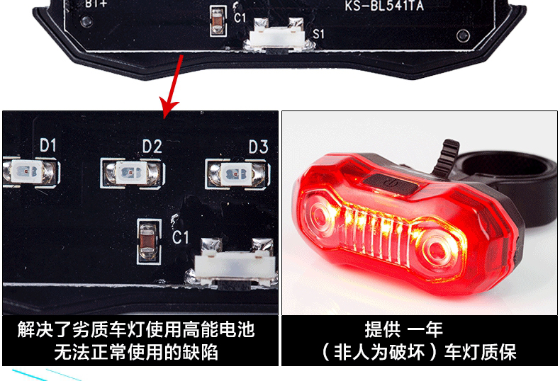 Lumière vélo SAHOO - Taillights - Ref 2401113 Image 6