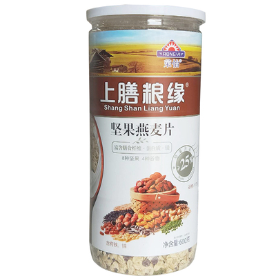 【荣怡】上膳粮缘坚果燕麦片罐装600g