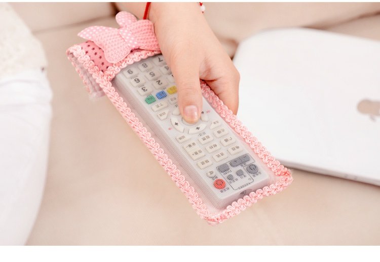 điều khiển từ xa vỏ bảo vệ bụi Bow ren TV từ xa điều khiển từ xa bụi che tay nhà điều hòa không khí - Bảo vệ bụi túi che máy giặt