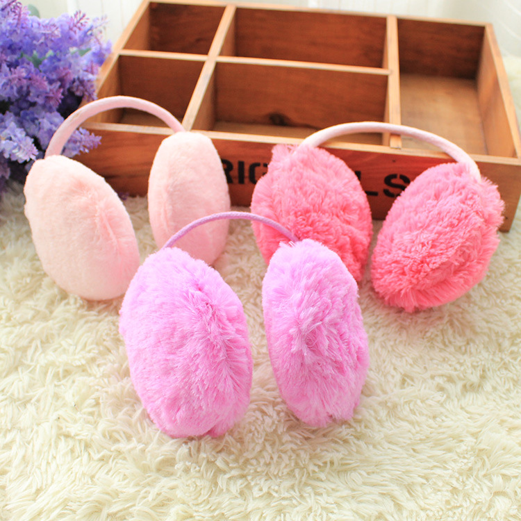 Winter plush rear wearing earthen hood female fashion warm ear cover cute ear warm windproof ear cover anti-cold back with ear bag