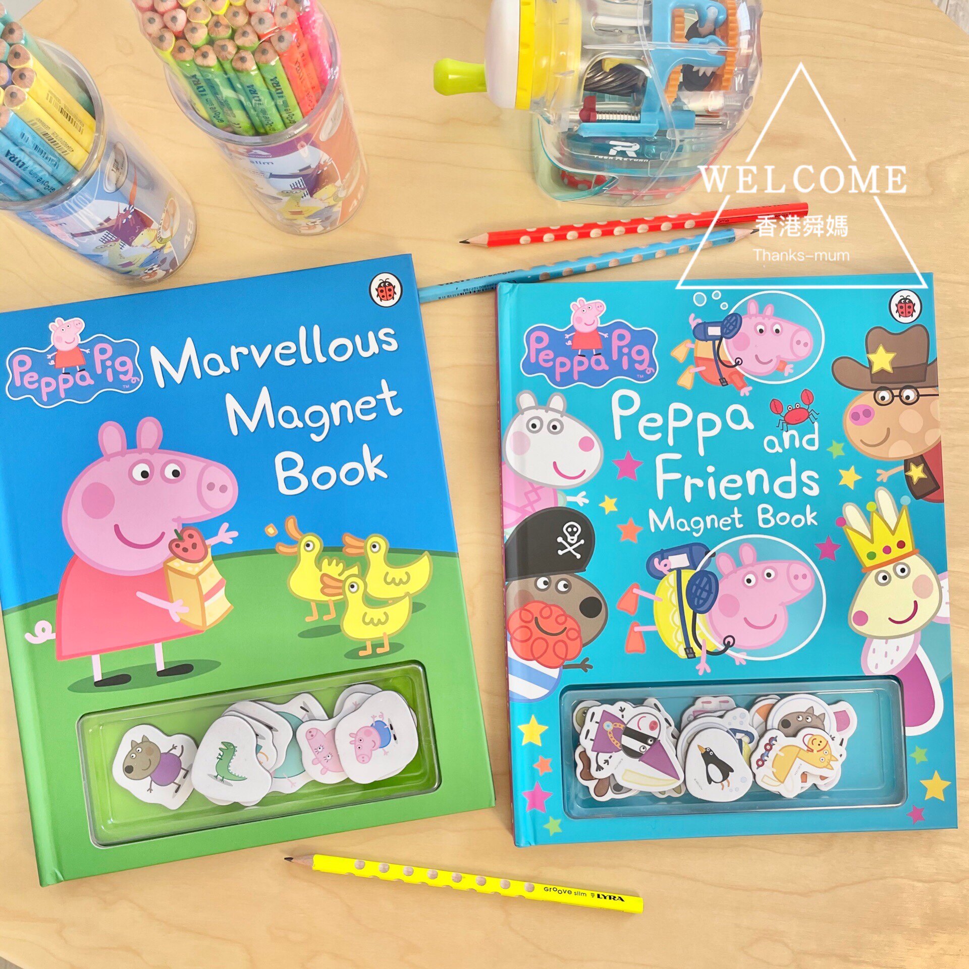 Shunma Peppa Pig piggy Piggy Stickler with toy English English role-playing early childhood Enlightenment