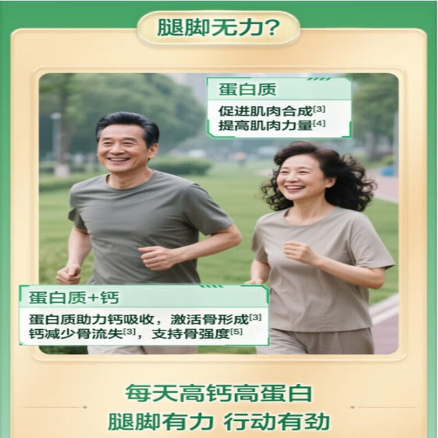 Tomson By-Health Calcium Vitamin E Protein Powder Adult Nutritional Supplement Protein Powder for Middle-Aged and Elderly Official Genuine Product