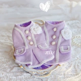 Демисезонный сиреневый горный чай, парная одежда для влюбленных, в стиле Шанель, делается под заказ