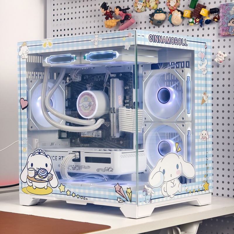 Huntkey S900 Desktop Computer 5060 Graphics Card Sea View Room Build DIY Gaming Amd Case