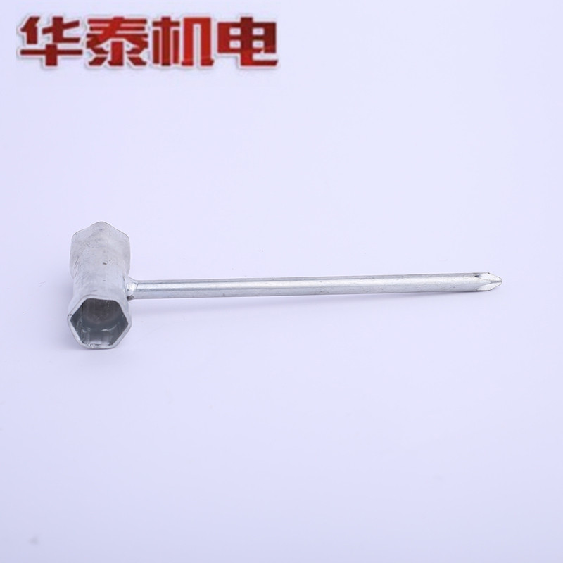 Mower spark plug sleeve petrol mower inner hexagon wrench spark plug triple-use T-shaped wrench