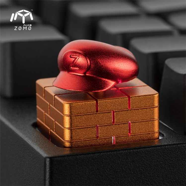 ZOMO Rotating Hat Malio Keycap Mechanical Keyboard Light Transmission Personality Keycap Custom Feng Bull Forcing Joint