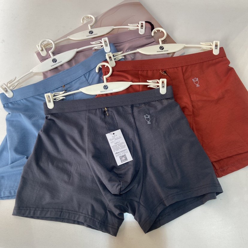 Romantic spring men's mid-waist Modale four-corner pants comfortable and breathable and soft four-corner underpants 35020506
