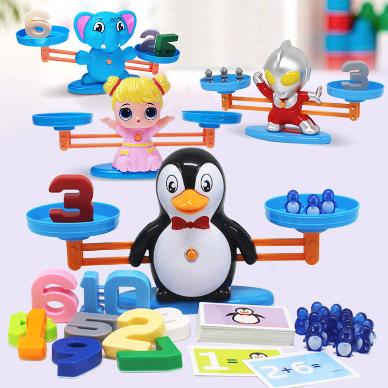 Enlightenment puzzle cartoon Tianping called digital children training focus on addition and subtraction parent-child interactive early education game toys