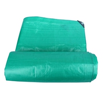 Outdoor thick rainproof cloth double green color strip plastic cover cloth three-wheeled truck tarpaulin sunscreen sunshade oil canvas cold proof