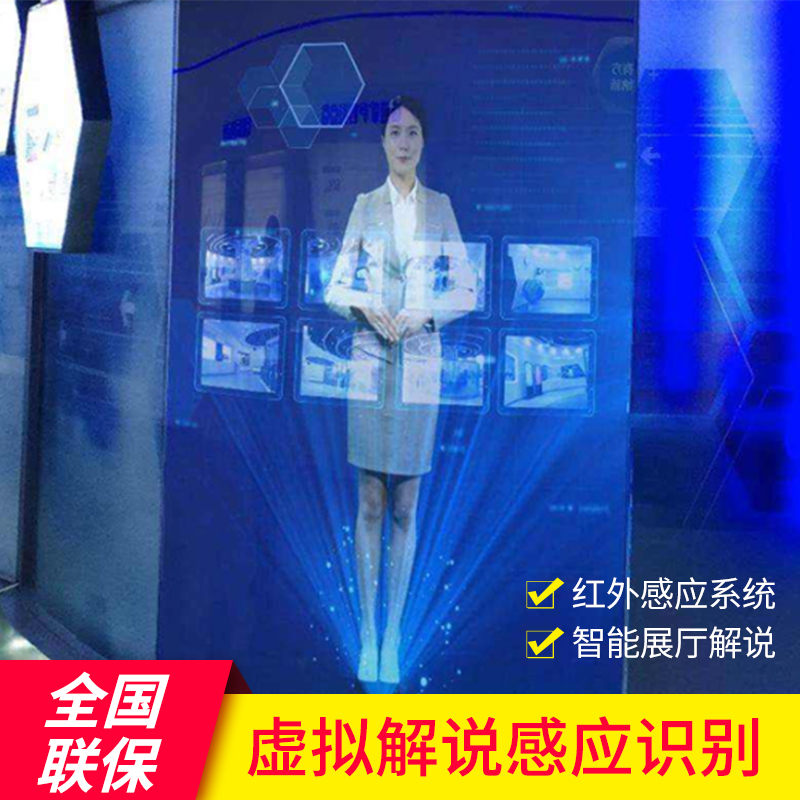 Virtual commentary Host explainer Interactive welcome explainer VR Aerial phantom holographic projection imaging system