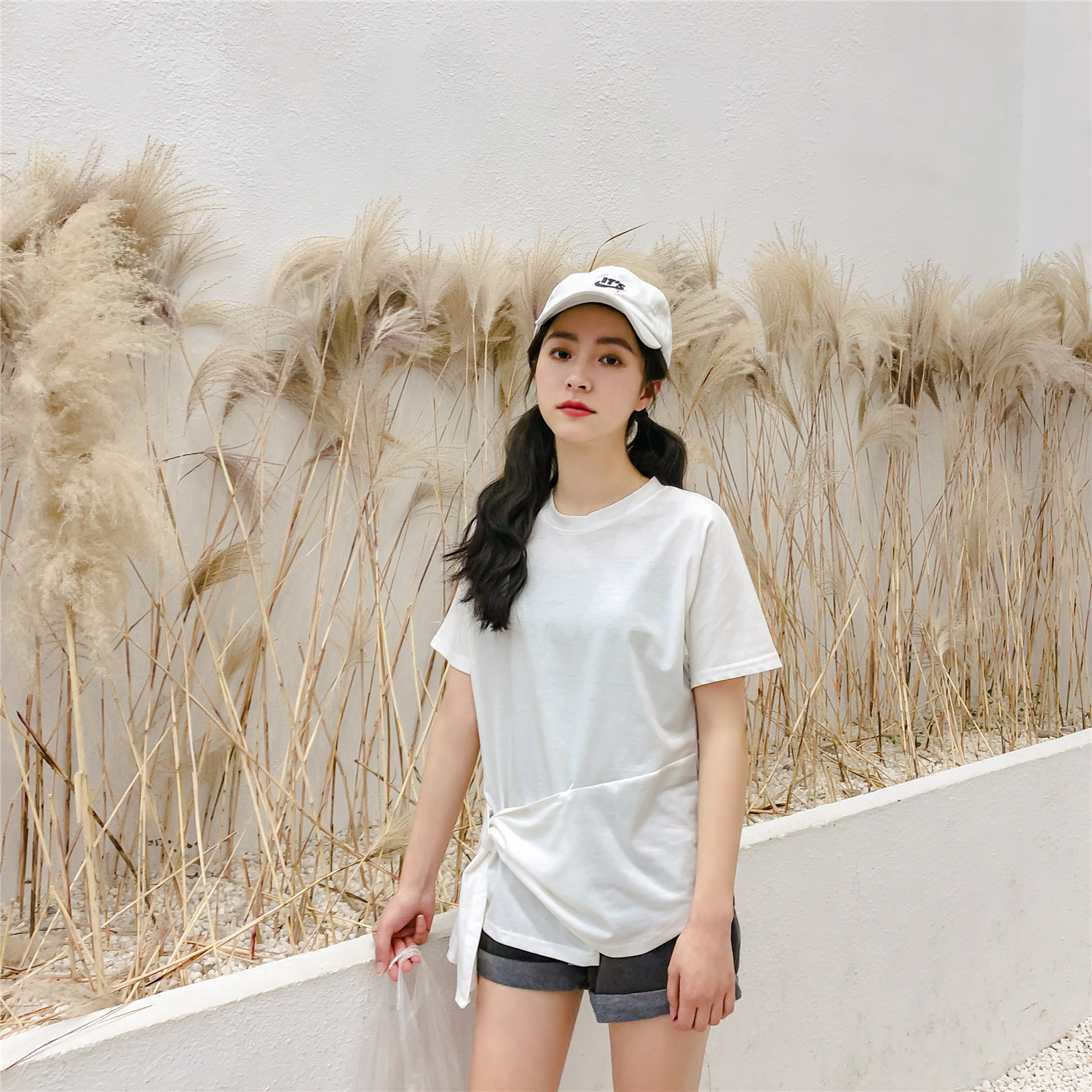 VK旗艦店 韓系個性不規則T恤短袖上衣