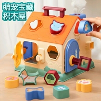 Bâtiment en polyèdre Blocs Maison Puzzle Assemblage Toy Forme Paire Baby Baby Intellect Mentally 1-2-3 ans homme et femme