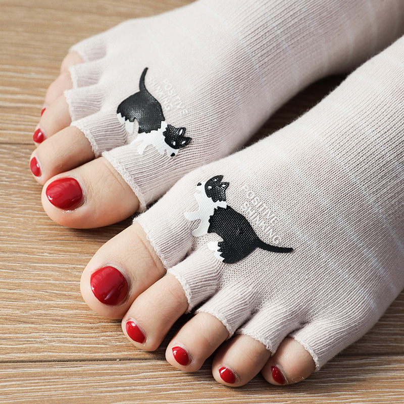 Open-Toe Socks for Women, Open-Toe Summer Socks, Toeless Five-Toe Socks, Toeless Split-Toe Socks