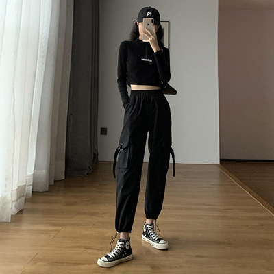 【兰梦娅】秋款宽松休闲工装裤