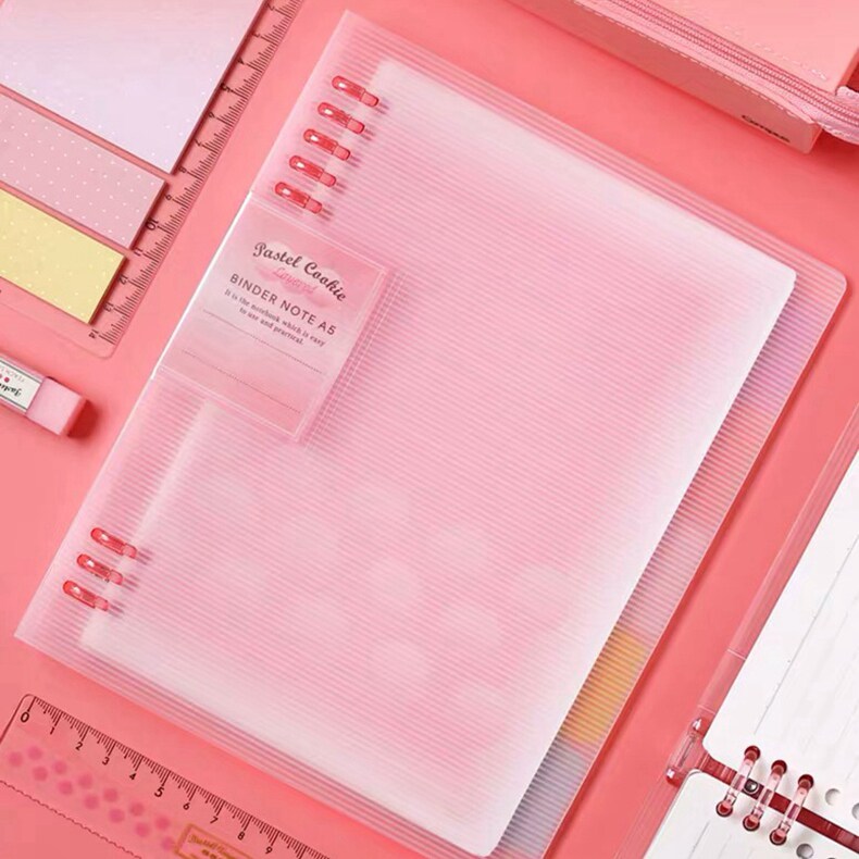 Japan Reputation Color Cookies SOFT LOOSE-LEAF BENGRID SHELL REMOVABLE NOTEBOOK B5 NOTE B5 STATIONERY A5 SMALL FRESHENER Yotecore coil Classification for male and female