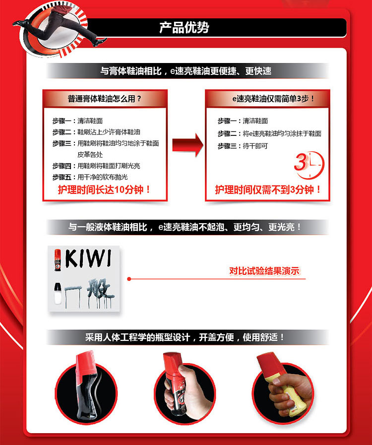 xi đánh áo da nước	 Red Bird Qiwei e speed đánh giày sáng màu đen tự nhiên màu nâu da bảo trì da dầu chăm sóc da đặt giày - Nội thất / Chăm sóc da xi đánh giày da bò