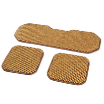 Cedar Wood wood beads car seat cushion three-piece set without backrest universal breathable non-slip single sheet single piece seat cushion seat cushion