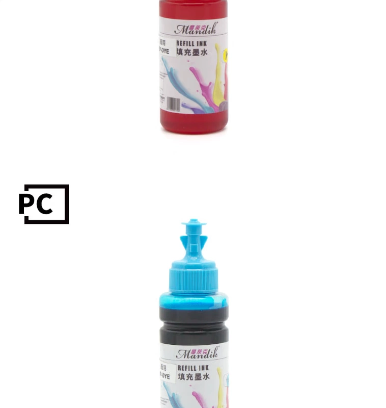 Máy in 6 mực màu Áp dụng máy in phun Epson Epson để đổ mực nhuộm 100ML - Mực mực in epson l805