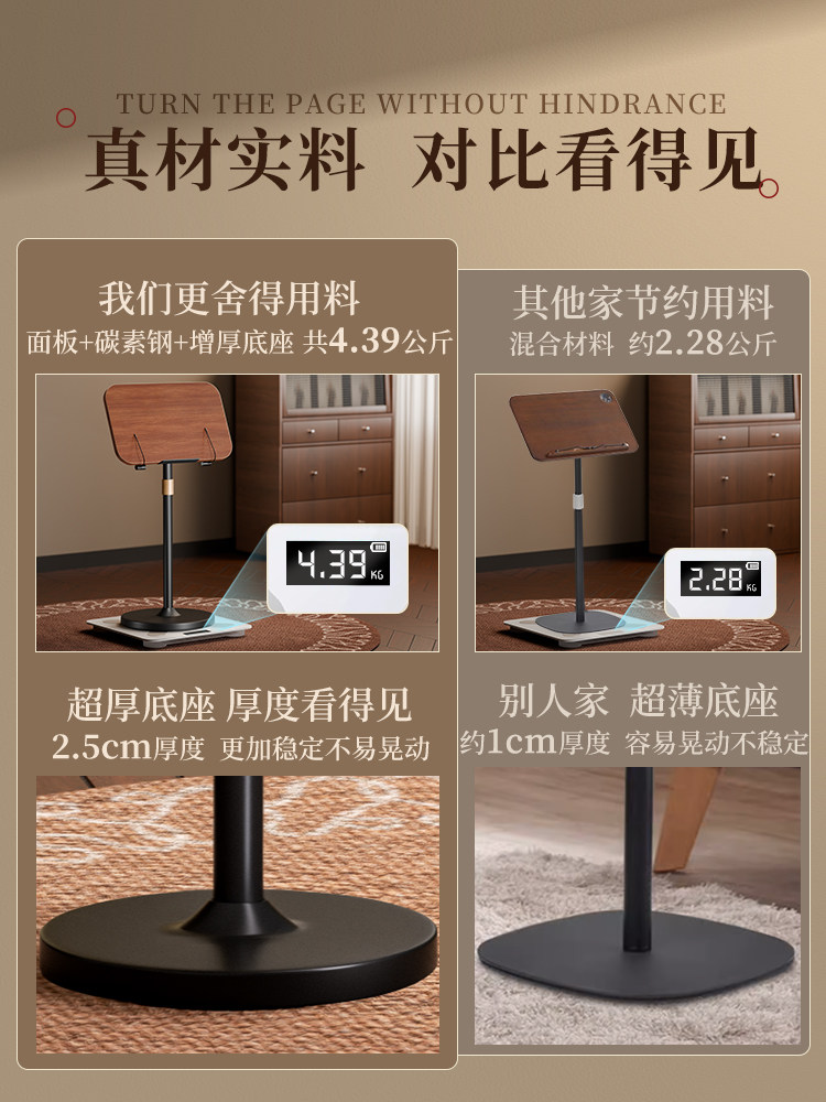 Adjustable Floor-Standing Reading Stand, Multifunctional Music Stand, Standing Book Stand, Reading Stand, Sheet Music Stand, Advanced Standing-Type Reading Stand for Adults and Children, Book Holder, Book Fixing Tool