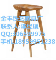 Solid wood bar stool chair antique bar chair pure solid wood bar chair bamboo high stool bar stool single high stool