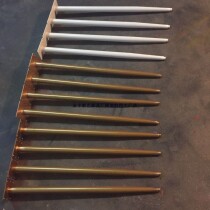 Custom Nordic wrought iron table feet beam pointed taper bar table metal legs can be fine-tuned high steel tripod stool foot table rack