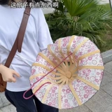 Тот, кто изобрел этого поклонника, был просто гением!Складная бамбуковая шляпа вентилятора Портативная шляпа пляжная шляпа Солнцезащитная шляпа