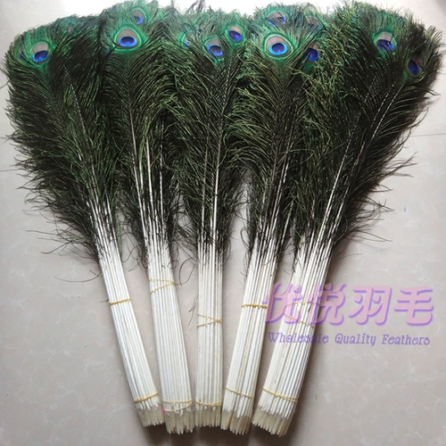 Импортированные чистые натуральные перья павлина 90-100 см дома украшение Diy Декоративная цветочная бутылка павлина волосы