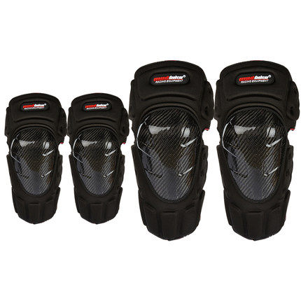 Locomotive riding carbon fiber protective gear racing off-road caravan with kneecap and elbow protection and leg-rider equipment