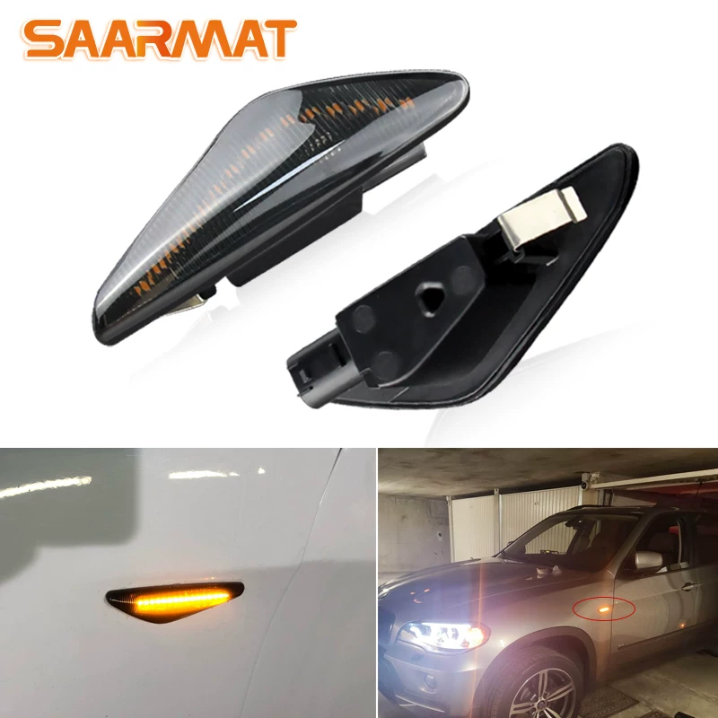 Подходящая для BMW BMW X3 F25 X5 E70 X6 E71 Листовая доска фонарь LED свет струя текучая вода