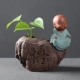 Bàn sáng tạo nhà sư nhỏ trang trí hoa handmade Zen trang trí nhỏ hoa thủy canh phòng khách văn phòng - Vase / Bồn hoa & Kệ