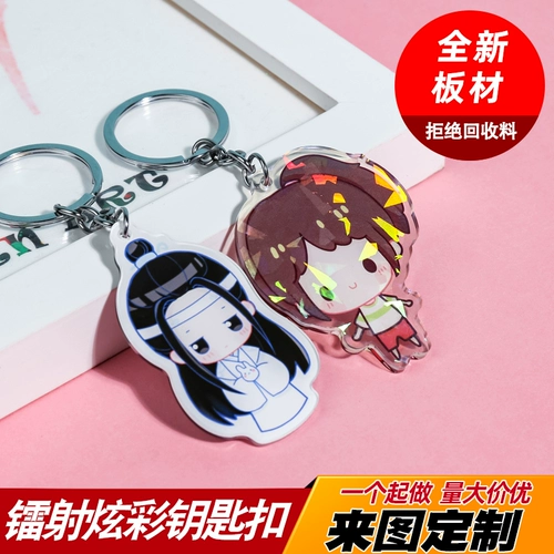 Акриловый брелок, фотография, мультяшный аксессуар на рюкзак, двусторонная подвеска, делается под заказ