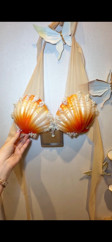 Oriental Mermaid Silicone Bra Silicone Mermaid Bra Pearl Shell Bra Mermaid Costume Oriental Mermaid Silicone Bra Silicone Mermaid Bra Pearl Shell Bra Mermaid Costume