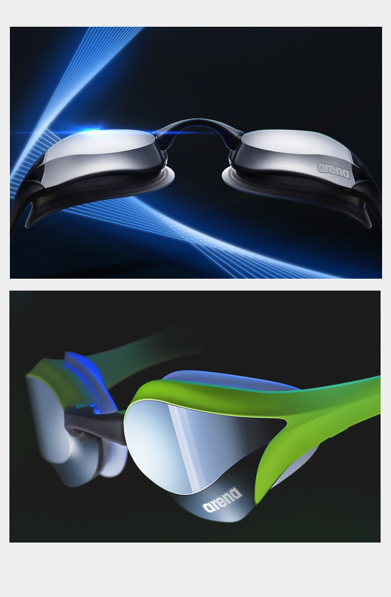 Arena Arina Goggles HD Chống sương mù Nhập khẩu Cobra Phủ kính bơi Kính bơi chuyên nghiệp Nam và nữ - Goggles kính bơi cho người cận thị