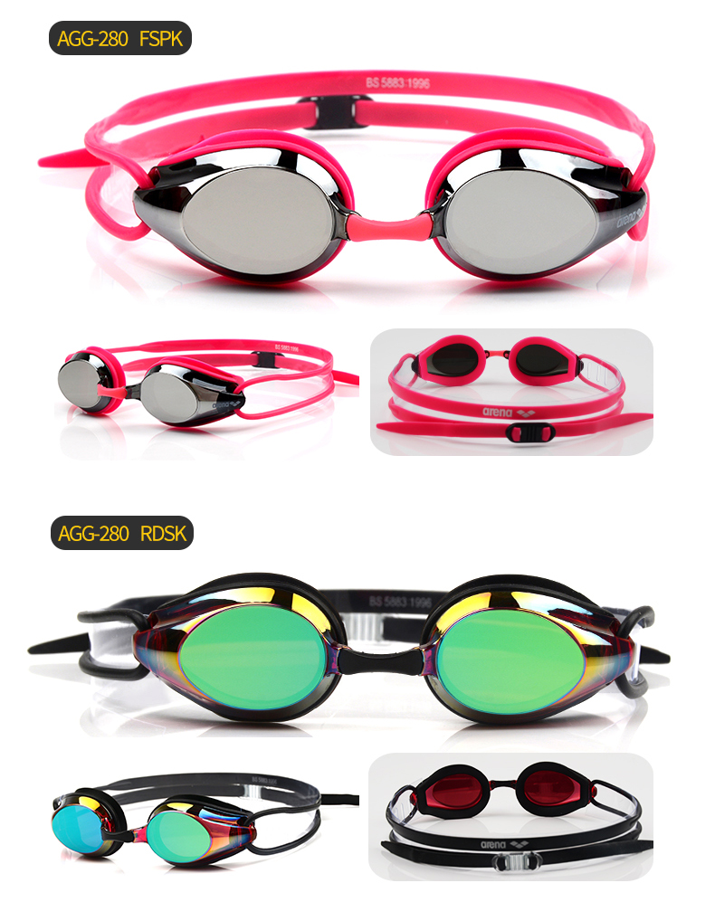 Kính râm Arena / Arina Kính bơi chống sương mù HD chuyên nghiệp trò chơi đua xe không thấm nước - Goggles kính bơi người lớn