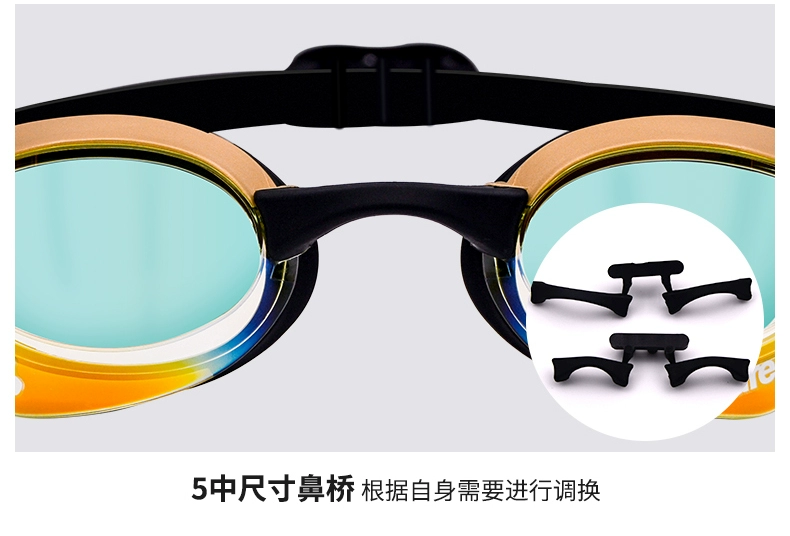Kính râm Arena arina hiệu quả kính chống sương mù HD kính bơi chống nước phủ unisex - Goggles
