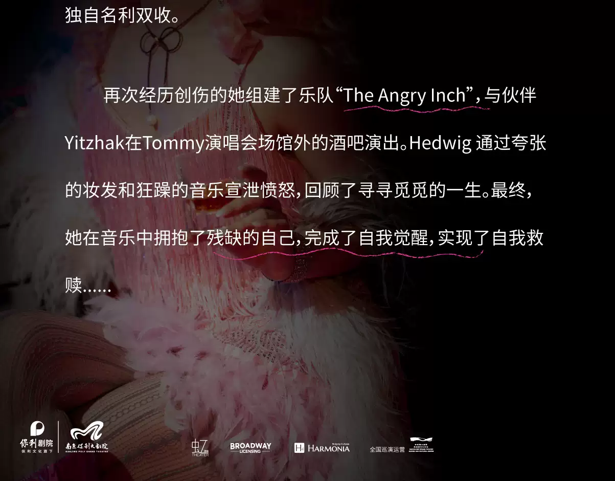2026百老汇经典摇滚音乐剧《HEDWIG》（海德薇）中文版-南京音乐剧节—南京站