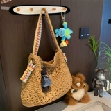 Летняя соломенная сумка на одно плечо