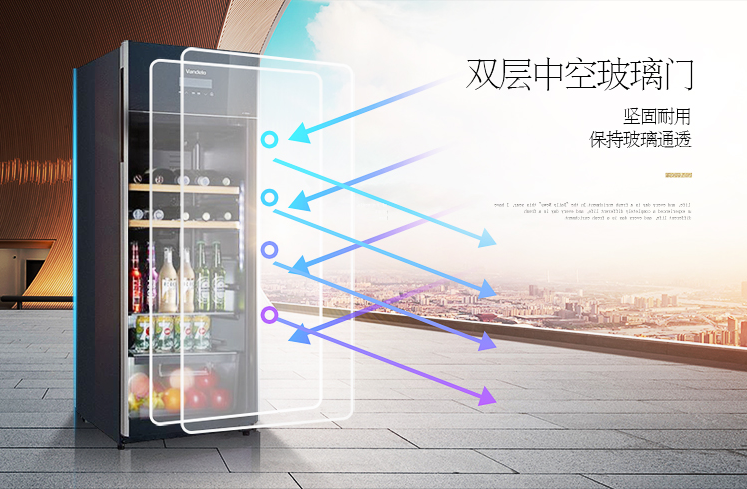 kệ đựng rượu Midea beauty JC-165GEV hộ gia đình gỗ rắn nhiệt độ không đổi tủ rượu tủ lạnh phòng khách băng lạnh - Tủ rượu vang tủ rượu quầy bar mini