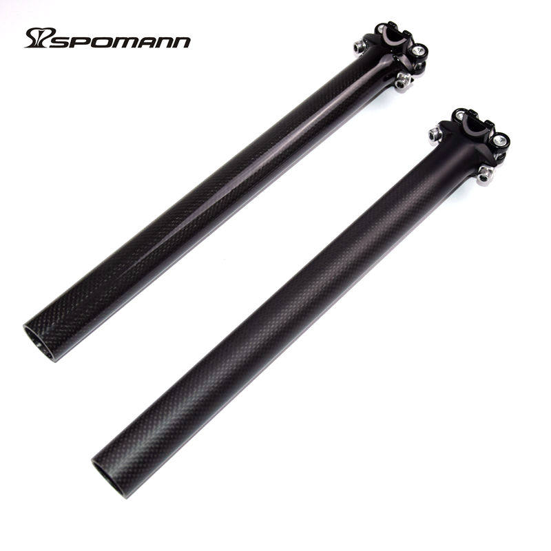 No-label full carbon fiber seat tube Climbing Bike road bike T Double Nailed bikes Bike Accessories 3K Veins