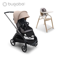 Каркас из ясеня, сиденье из ясеня, гравийно-коричневый балдахин + длинное белое бревенчатое кресло, комплект из пяти предметов