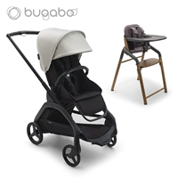 Черная рама-черное сиденье-туман-белый балдахин + комплект длинных стульев теплого серого цвета из пяти предметов