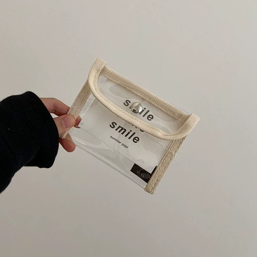 Брендовый кошелек из ПВХ, милый портативный маленький картхолдер, система хранения, Южная Корея