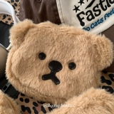 Брендовая плюшевая мультяшная милая кукла, кошелек, система хранения, помада, наушники, сумка для техники, Южная Корея, с медвежатами