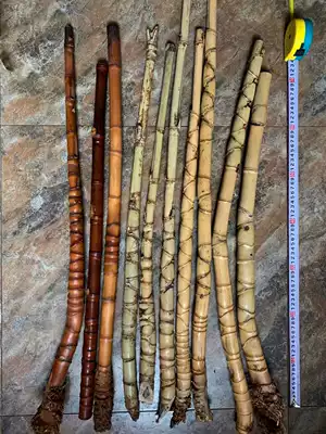 Arhat bamboo fan bone raw materials Handle parts Raw materials Turtle shell bamboo craft gift decoration Raw materials Fishing rod human face bamboo material